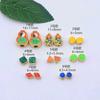 Cobre chapado en oro, preservador de color, calabaza con goteo de aceite, carácter de la fortuna, cuentas espaciadoras azul quemado, accesorios de joyería con cuentas para pulsera y collar DIY