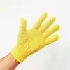 Luvas de banho de cinco dedos, toalha de banho doméstica de areia grossa dupla face espessada, ferramenta poderosa removedora de lama, toalha de banho para dedos