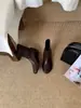 Botines Rectos Cortos Redondos Vintage 2026 Invierno Estilo Europeo y Americano Aumentadores de Altura Botas Martin para Mujer