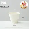 Vaso Desechable para Helado, Bol Biodegradable de Moda para Helado, Vaso Cuadrado de Pulpa para Postre, Vaso Engrosado Individual/Doble para Helado