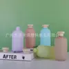 Botella de loción con tapa abatible de 300 ml de material de felpa PE con manchas, loción corporal, champú, gel de ducha, botella de loción, botella cosmética
