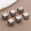 Cuentas Espaciadoras Cuadradas Biseladas de Acero Inoxidable con Recubrimiento al Vacío Color Oro/Acero Accesorios para Joyería Artesanal Pulseras Collares