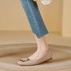 Sapatos Baixos de Celebridade da Internet para Mulheres, Estilo Boca Rasa de Primavera, Novo Modelo 2026, Mocassins com Solado Macio, Sapatos Femininos de Tamanho Grande, Tamanhos 41 a 43