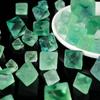 Piedra cruda de cristal natural, fluorita verde, piedra cruda octaédrica, mineral de fluorita estándar, piedra expansiva para aromaterapia, pecera, piedra desmagnetizadora, grava