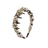 Diadema Retro con Estampado de Leopardo y Corona Alta para Mujer, Nuevo Accesorio de Pelo de Alta Gama 2025 para Uso Diario, Diadema para Lavarse la Cara, Pinza para el Cabello