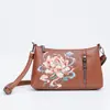 2026 Nuevo Estilo Nacional Bordado Flor Pequeño Bolso Mujeres 2026 Nuevo Retro Versátil Bolso de Hombro Cruzado