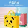 Bolsa para llevar no tejida, bolsa para ropa con logo, bolsa de compras tridimensional plegable, bolsa de película, impresión a color, bolsa no tejida