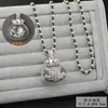 Explosiones en Vivo Estilo Étnico Corre en el Tiempo Cadena de Lana de Flor Collar Largo Plata de Xizang Candado de Larga Vida Colgante de la Riqueza del Cuarteto