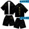 2021 Nuevo Anime Tokyo Manika Avengers Impresión Digital a Color 3D Conjunto de Kimono de Verano para Hombre y Mujer