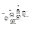 Accesorios de Acero Inoxidable Cuentas Cilíndricas con Agujero Pasante Hebilla para Cordón de Cuero Cuentas de Posicionamiento Hebilla para Pulsera DIY Hebilla de Cuenta Redonda Accesorios de Joyería DIY
