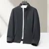 Chaqueta de plumón para hombre 2026 Otoño/Invierno Cuello alto Versión con cremallera Plumón de ganso blanco Cálida Ligera de lujo Negocios Alta gama Ligero Abrigo