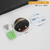 Acero Inoxidable Tortuga Superior Pinza de Puerta Ventosa Perforadora/Sin Perforación Goma Semicírculo Magnético Tope de Puerta Pinza de Puerta Espesado Tope de Puerta Golpe