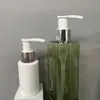 Bomba de aluminio electroplateado 24/410, bomba para loción, bomba con interruptor izquierdo-derecho, material PP, cabezal de bomba de presión para gel de ducha/líquido para lavar platos