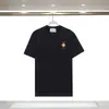 Camiseta de comercio exterior fuente nicho verano nuevo estampado logo Casablanca camiseta de manga corta mujer 100% algodón puro