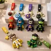 Venta al por mayor de fábrica llaveros de goma blanda de PVC personalizados, colgantes de figuras de anime de dibujos animados creativos, accesorios para mochilas
