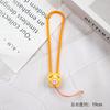 Nuevo cordón para teléfono móvil con diseño de parque de animales de dibujos animados, cuerda antipérdida, colgante de silicona en forma de U para muñeca, llavero, pulsera corta, cadena