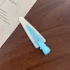 Novo Presilha de Cabelo Triangular Colorida Sem Costura Presilha Lateral para Franja e Cabelo Solto Presilha Bico de Pato Grampo de Cabelo Coreano Acessório de Cabelo