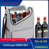 Amazon nova bolsa térmica para vinho tinto pacote com três bolsas de vinho portáteis bolsa térmica portátil bolsa de vinho tinto de um ombro