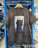 2024 Moda Americana Hip-Hop Marca Nova Retrô Lavada Velha Figura Solta Versátil Gola Redonda Manga Curta Camiseta para Homens e Mulheres