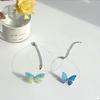 Collar corto de primavera y verano con cadena de clavícula de mariposa estilo hada coreano Mori para mujer, de tul dulce, transparente e invisible, con línea de pesca