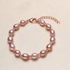 Nueva pulsera de perlas naturales de agua dulce para mujer, diseño de nicho, pulsera con sentido del humor, suministro de puestos, fabricantes de perlas reales al por mayor