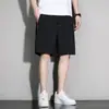 Verano 2025 Pantalones Cortos de Moda Hielo Seda Delgados Nuevos Secado Rápido Sueltos para Hombre Casual de Longitud Media Deportivos