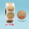 Exportación Transfronteriza 500 Hojas/Rollo Rama de Olivo Estampado en Caliente Pegatinas de Gracias Sellado de Empaque de Regalo Sobre Decorativo Pegatinas de Etiqueta
