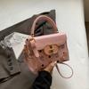 Bolsa de Mão Pequena Color-Blocking de Alta Qualidade para Mulheres, Nova Tendência 2026 Versátil Bolsa Transversal, Elegante e Super Popular Pequena Bolsa de Mão Quadrada