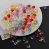 Cuentas Acrílicas Transparentes Huecas de Corazón de Colores Materiales y Accesorios para Cadena de Teléfono Móvil Hecha a Mano DIY