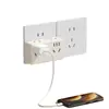 Novo adaptador de tomada múltipla, uma régua de energia doméstica versátil que converte uma tomada em cinco