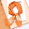 Pañuelo cuadrado pequeño de 70 cm para mujer, bufanda nueva de primavera y otoño, versátil, regalo para madre, bufanda práctica, a la moda, de alta gama