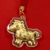 2026 Año del Caballo Caballo Rico Dibujo Animado Cadena para Teléfono Colgante Lámina de Oro Colgante de Riqueza Instantánea Cordón Regalo para Eventos Venta al por Mayor