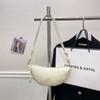 Bolsa de Design de Nicho de Pedido Estrangeiro para Mulheres, Grande Capacidade 2025 Nova Bolsa de Ombro Transversal Versátil de Verão, Bolsa Dumpling Estilo Coreano