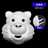 Máscara de Raposa Facial Completa Infantil, Máscara Masculina de Polpa de Papel Pintada à Mão, Máscara Zodiacal em Branco para Pintura