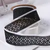 Cinturón Tejido Hueco con Borde Ondulado DIY Decoración para Textiles del Hogar Ropa Sombrero de Copa Regalo Empaque de Flores Accesorios para el Cabello con Lazo