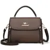 Bolsa Feminina Transfronteiriça Nova Simples Moda Bolsa de Ombro Único Transversal Grande Capacidade Toque de Luxo Bolsa de Mão para Mulheres de Meia-Idade Mãe