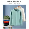 Chaqueta de cuello alto de una sola capa fina con logo personalizado, ropa de trabajo, para exteriores, cortavientos, repelente al agua, gabardina bordada