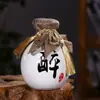 Uma Variedade de Garrafas de Vinho de Cerâmica Jingdezhen de 0,5 kg Garrafas Vazias Garrafas de Vinho Criativas para Casa Utensílios de Vinho Selados Ornamentos Decorativos para Armário de Vinho