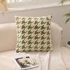 Funda de Almohada Pied de Poule para Sofá en Sala de Estar, Sin Relleno, Funda de Cojín para Cabecera de Dormitorio, Funda de Cojín para Ventana de Bahía para Siesta, Decoración del Hogar