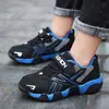 Zapatillas para niños para primavera y otoño, malla transpirable, parte superior de piel elegante, adecuadas para niños mayores y estudiantes, zapatillas de correr de suela blanda, casuales