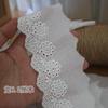 Accesorios de encaje para ropa con bordado hueco de algodón puro, ropa de bebé, ropa infantil, collar, joyería, falda, costura, material de encaje