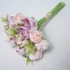 Ramo de Peonías Artificiales para Accesorios de Fotografía de Bodas Decoración del Hogar Brotes de Peonías Falsas