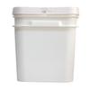 Cubo de plástico de grado alimenticio, cubo para condimentos de salsa al por mayor con tapa, cubo para comida para mascotas, cubo de plástico de 5 litros, cubo cuadrado de plástico