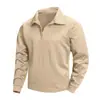Outono 2026 Transfronteiriço Amazon Shein 3D Masculino Solto Casual Gola Lapela Tendência Pulôver Moletom com Zíper Tamanho Europeu