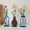 Adornos de Florero Impresos Coloridos para Entrada, Sala de Estar, Nuevo Modelo 2026 para Sala de Estar, Dormitorio, Escritorio de Oficina, Decoraciones Florales Creativas