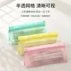 Bolsa de Armazenamento para Canetas Bolsa de Armazenamento Longa em Rede Bolsa de Armazenamento Transparente Bolsa Organizadora de Material Escolar para Estudantes Venda por Atacado