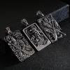 Una Variedad de Colgantes Innovadores Retro de Acero Inoxidable Estilo Étnico Guan Gong Guan Yu Leal Yi Shenwu Creativo Collar de Acero Titanio Dragón