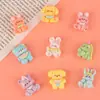 Bestseller transfronterizo lindo animal de dibujos animados oso, conejo, perro accesorios de resina DIY pegamento de crema pinzas para el pelo y parches para accesorios del cabello