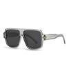 Gafas de sol modernas transfronterizas de comercio exterior fotografía callejera europea y americana modelo ins red rojo gafas de sol cuadradas mujer 9288