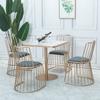 Mesa de comedor nórdica de cuatro plazas para restaurante, tienda de té con leche, mesa cuadrada de mármol de dos plazas, mesa de comedor y silla combinadas para el hogar